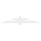 Ekena Millwork Redmond Architectural Grade PVC Gable Bracket, 72"W x 12"H x 4"D x 4"F, 4/12 Pitch GBP072X12X0404RED00 - alternate 2